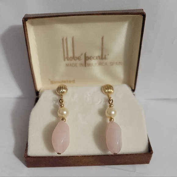 Vintage Majorca Hobe' Pearls clip earrings.  🇪🇸 - Picture 9 of 14